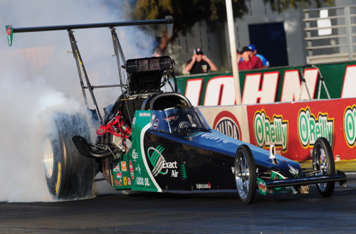 Greg Hunter recorded career best numbers of 5.383 secs and 267.32 mph during the season-opening event held at Pomona CA