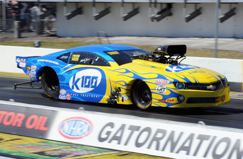 New York's Mike Janis overcame a serious top end fire while advancing to round #2 in his new Camaro