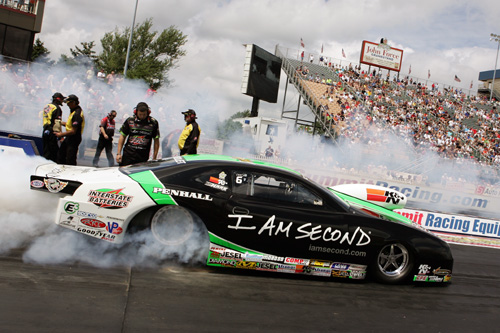 Mike Edwards extended his lead in NHRA Pro Stock points.