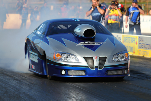 Aaron Tremayne's won Pro Stock in a sweep -- qualifying #1 and setting both low ET and top speed in the ex Martino Motorsports GXP from Canada.