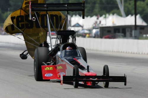 Versatile racer Todd Paton made his first Top Fuel appearance of the season driving the Paton Racing dragster.  Todd qualified on the bump and lost out to Antron Brown in round #1