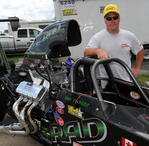 Defending event and Divisional Champ - Dan Provost - prevailed in Top Dragster