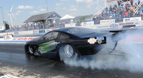 Gary Mater (from Petrolia) made some solid laps in his new turbo Mustang and went to the semi-final round.