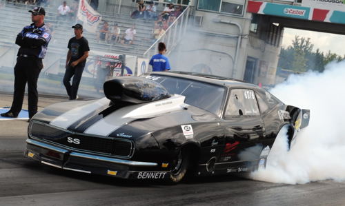 Alberta TS class power James Bast scored in the very late finishing IHRA Pro Am event on Sunday.